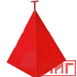 Фото 49 - Пожарная пирамида для пожарного гидранта 500x500x600 (Четырехгранная).