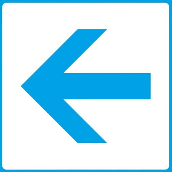 Фото 2 - ТП23.3 Указатель направления движения (налево, синий).